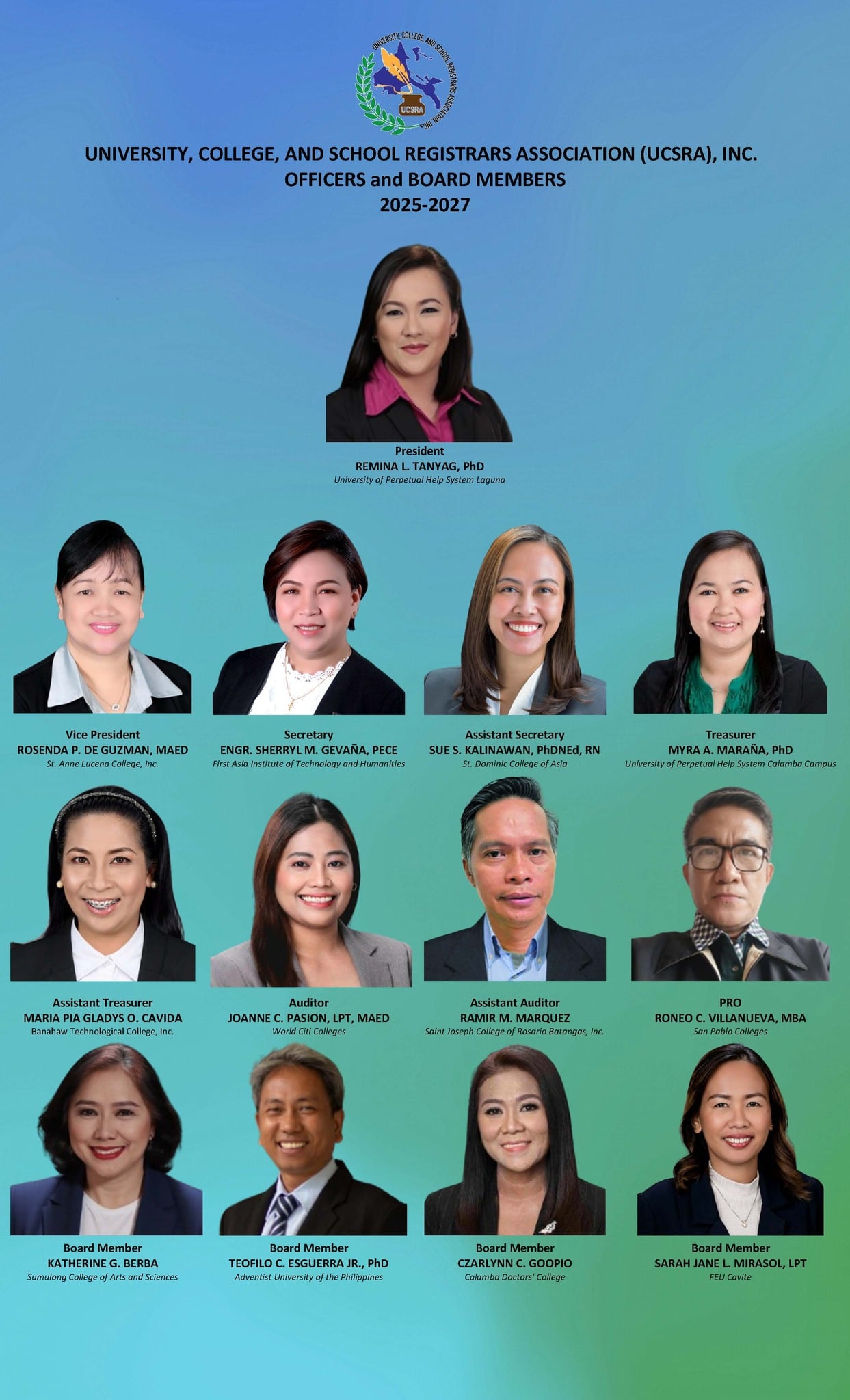 UCSRA Officers
